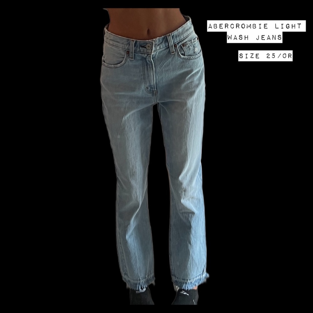 Abercrombie light wash jeans